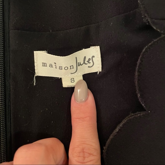 Maison Jules Scalloped Fit & Flare Dress - Picture 5 of 7